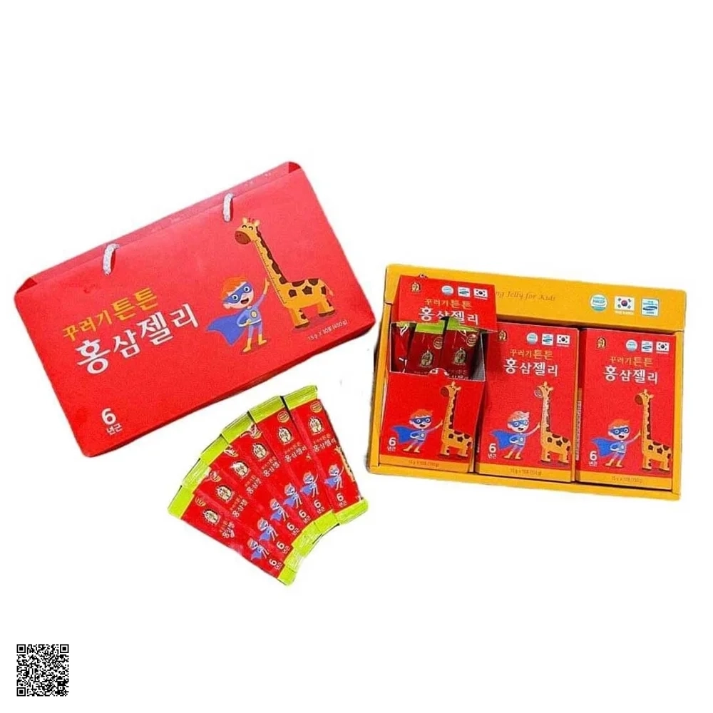 Thạch Hồng Sâm Baby Hươu Cao Cổ Dream Korea Red Ginseng Jelly For Kids