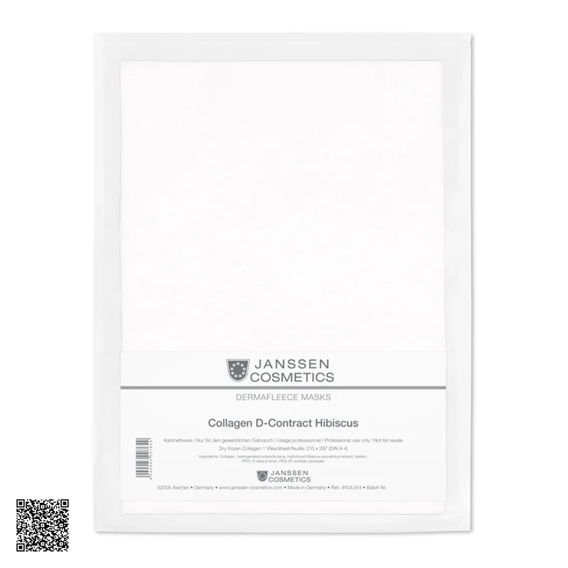 Mặt Nạ Chống Oxy Hóa Và Bảo Vệ Da Janssen Dermafleece Masks Collagen D-Contract Hibiscus