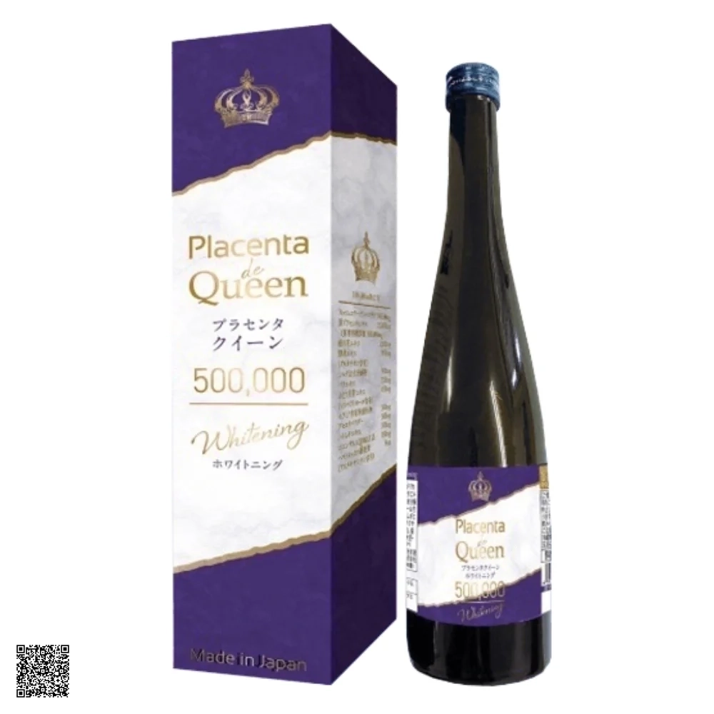 Placenta De Queen 500.000mg Whitening Nước Uống Trẻ Hóa, Trắng Sáng Da Nhật Bản