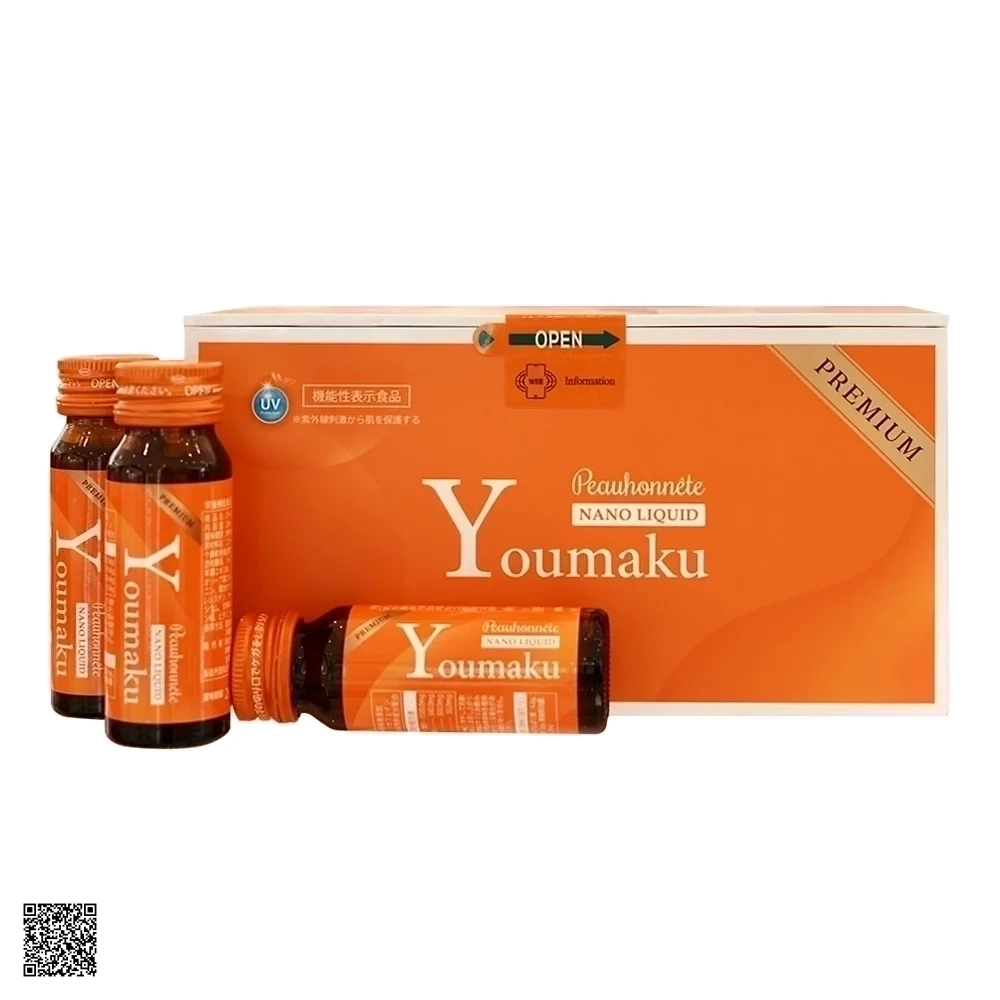 Peauhonnete Youmaku Stem Cell Nano Liquid Nước Uống Trắng Da Từ Nhật Bản