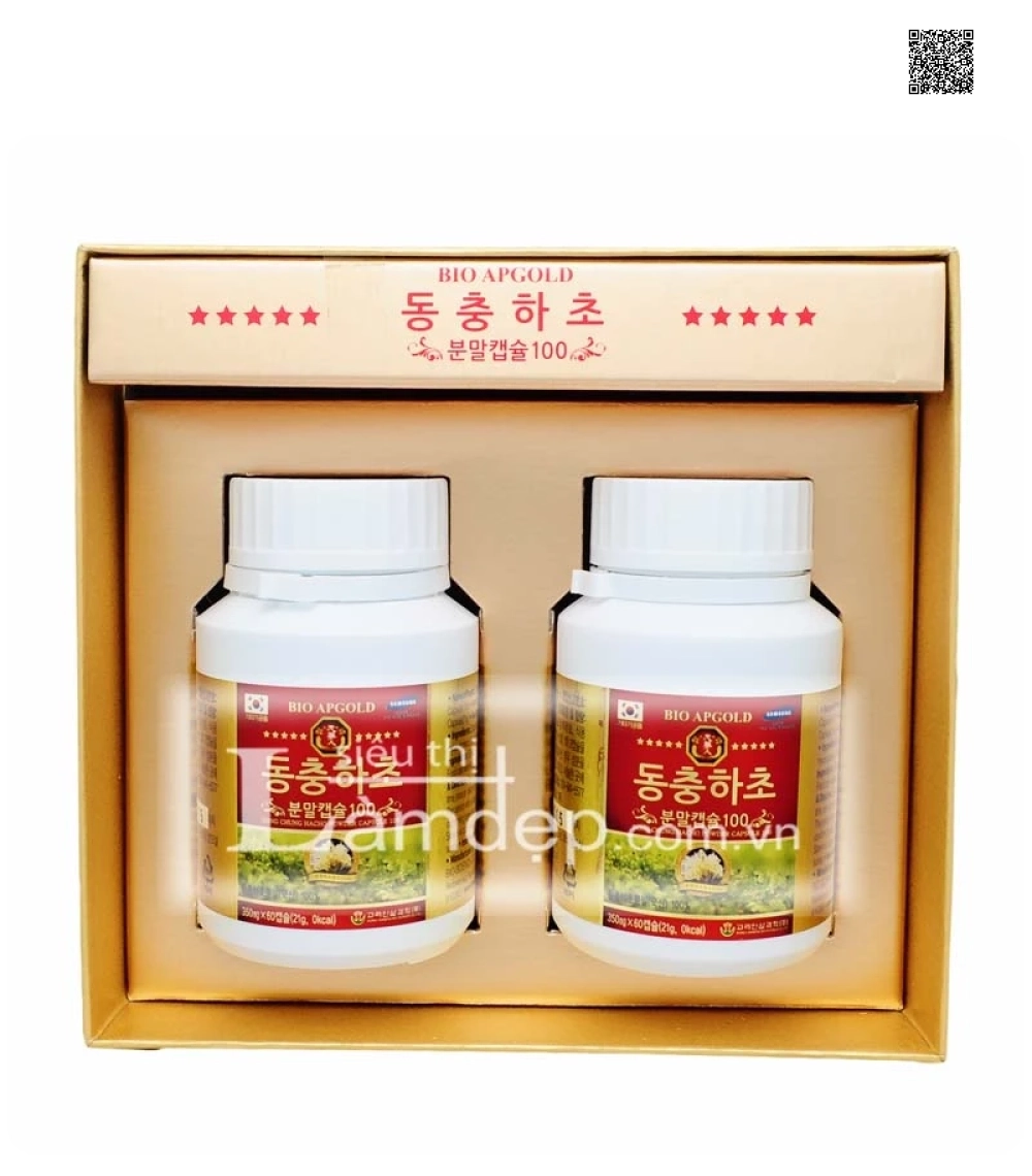 Hình ảnh mặt trong của Đông Trùng Hạ Thảo Bio dạng viên