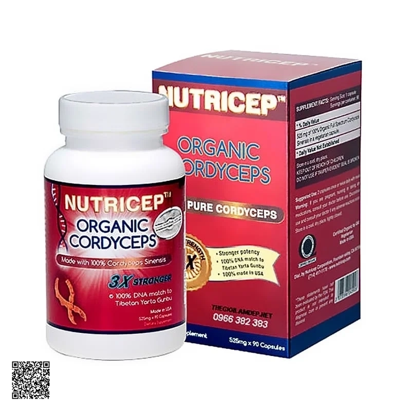 Đông Trùng Hạ Thảo Nutricep Organic Cordyceps - Kỳ Duyên House