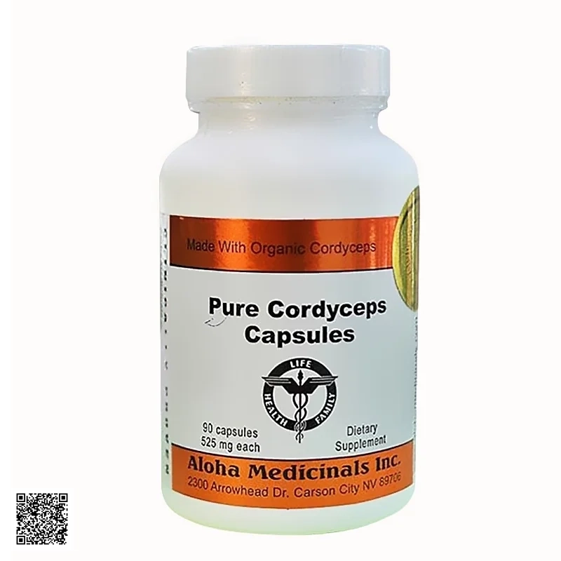 Đông Trùng Hạ Thảo Aloha Pure Cordyceps Capsules (90 Viên x 525mg)