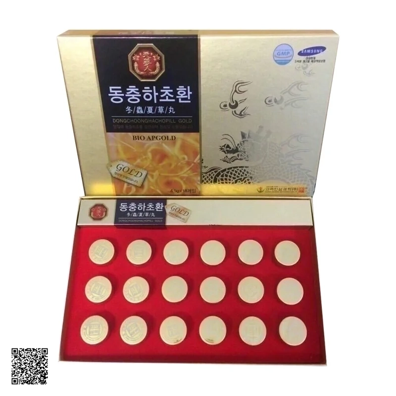 Viên Đông Trùng Hạ Thảo Bio Apgold Gold Hộp 18 Viên Hoàn