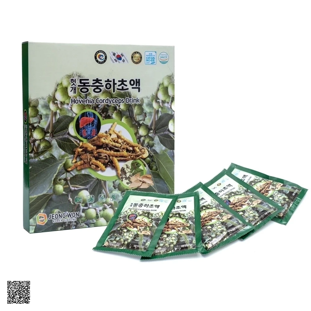 Nước Bổ Gan Đông Trùng Hạ Thảo Jeong Won Hovenia Cordyceps Drink Hàn Quốc