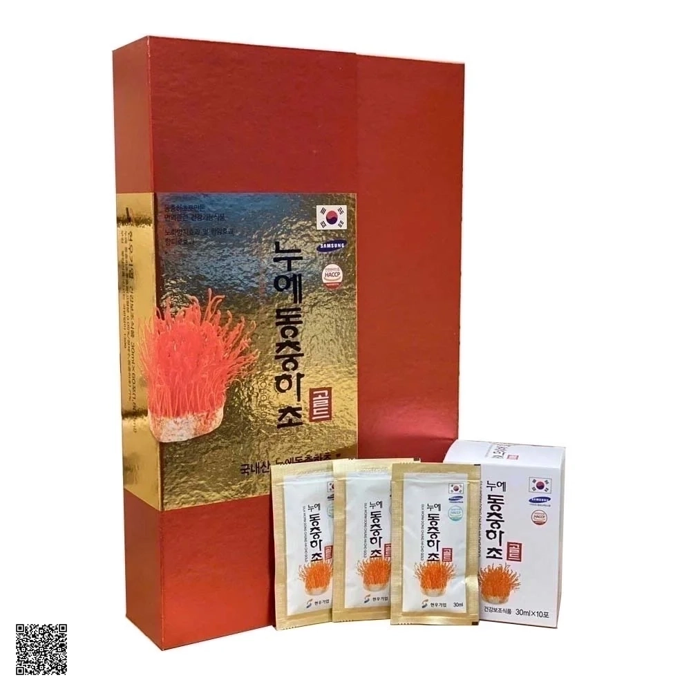 Nước Đông Trùng Hạ Thảo Kén Tằm Nongzinsicphum Silk Worm Dong Chung Ha Cho Gold