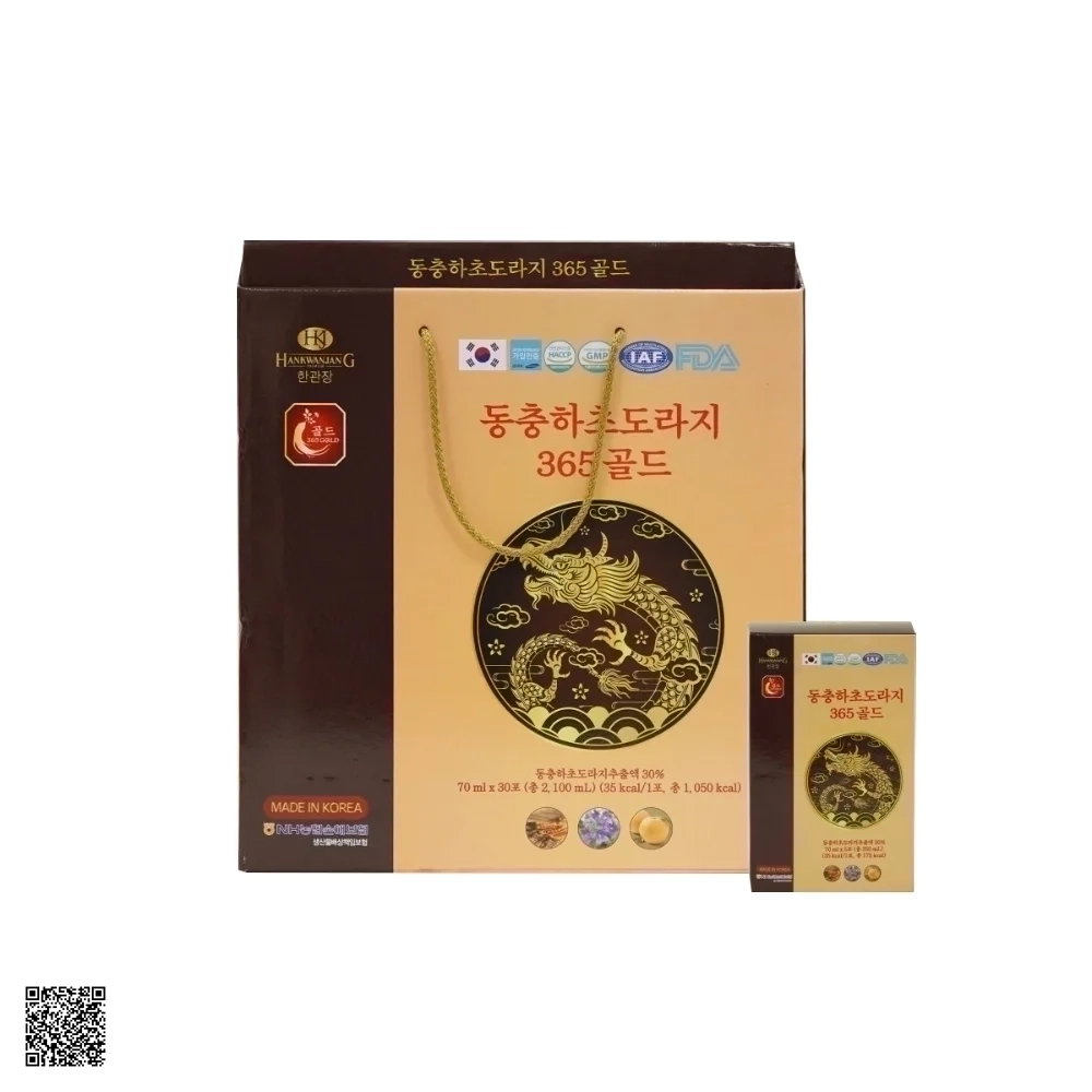 Nước Đông Trùng Hạ Thảo, Linh Chi HankwanjanG Cordyceps Bellflower 365 Gold