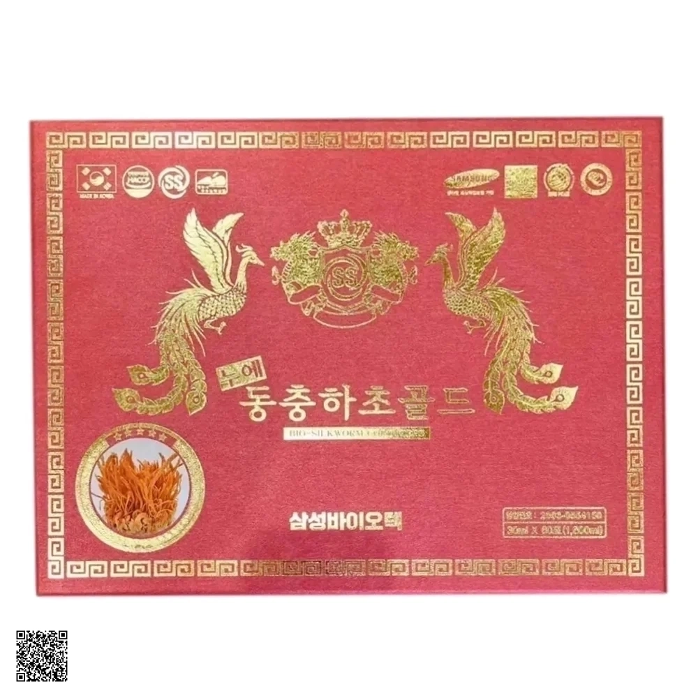 Nước Đông Trùng Hạ Thảo Bio-Silkworm Cordyceps Hàn Quốc (Hộp Đỏ)
