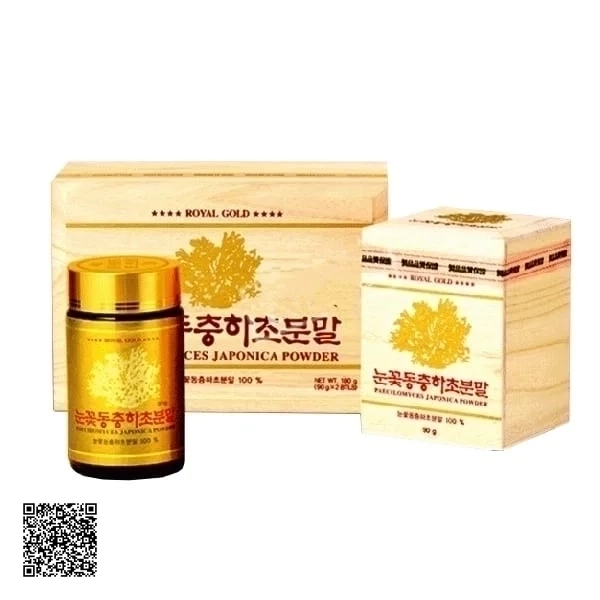 Bột Đông Trùng Hạ Thảo KGS Royal Gold Paecilomyces Japonica Powder (2 lọ x 90g)