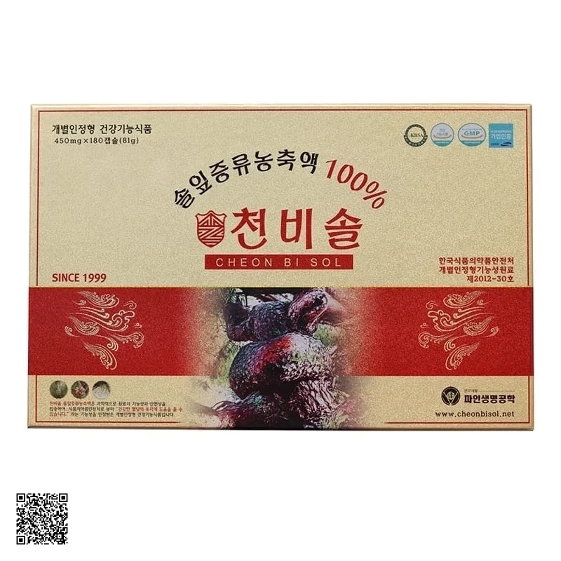Viên Tinh Dầu Thông Đỏ Cheon Bi Sol Cao Cấp Từ Hàn Quốc