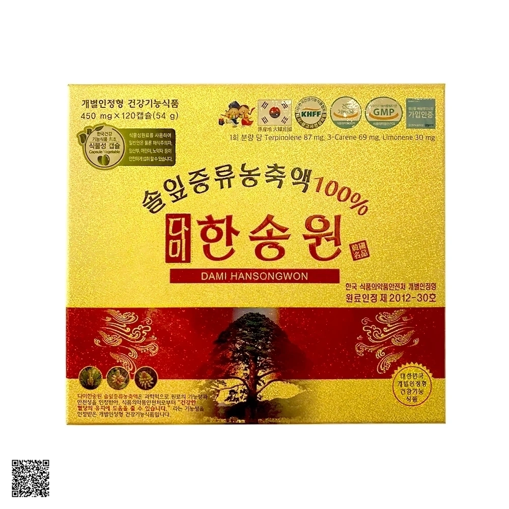 Viên Tinh Dầu Thông Đỏ Chính Phủ Dami Hansongwon Hàn Quốc