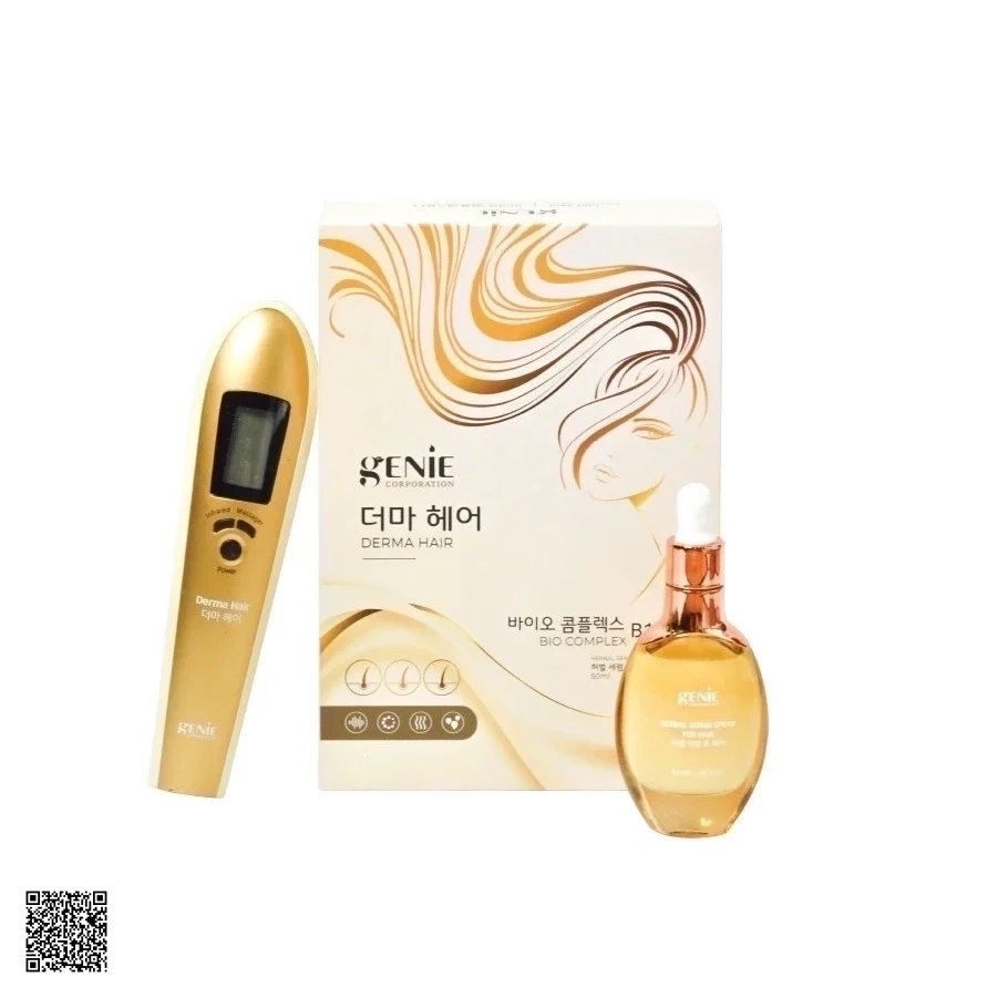 Genie Derma Hair Bio Complex B11 - Bộ Lược Massage Đầu Và Tinh Chất Dưỡng Tóc