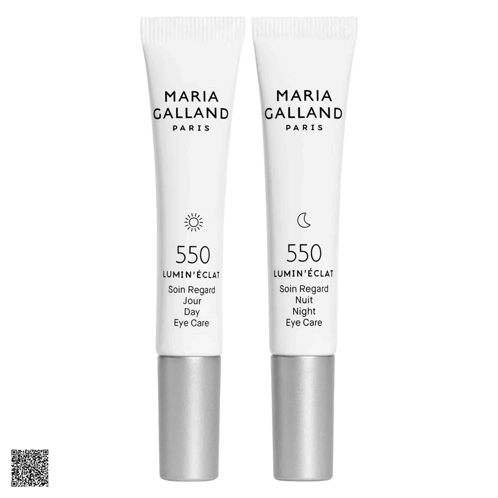 Maria Galland 550 Lumin'Eclat Eye Contour Dou - Bộ Đôi Kem Mắt Ngày & Đêm, Giảm Nếp Nhăn, Quầng Thâm, Bọng Mắt
