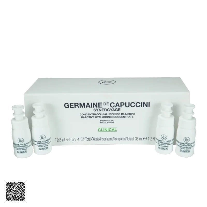 Synergyage Bi-Active Hyaluronic Concentrate Clinical Germaine De Capuccini - Tinh Chất Cấp Nước Nâng Cao (12 Lọ)