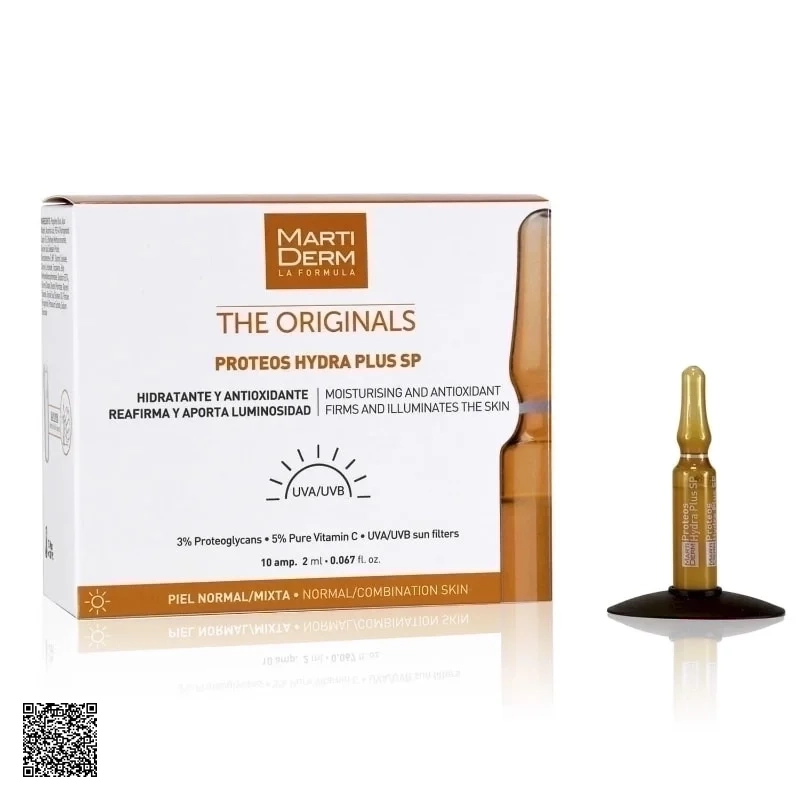 Tinh Chất Dưỡng Ẩm, Ngừa Lão Hoá Da Ban Ngày Martiderm The Originals Proteos Hydra Plus SP 10 Ống