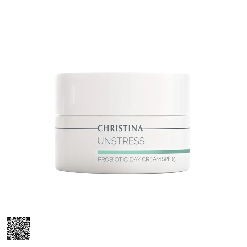 Christina Unstress Probiotic Day Cream SPF15 - Kem Dưỡng Ẩm Chống Nắng