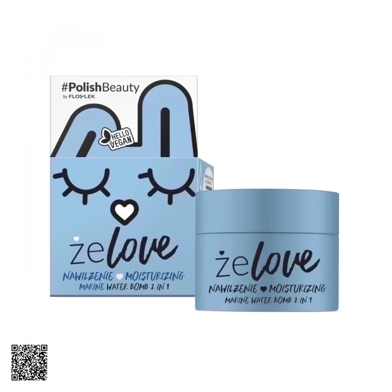 Gel Dưỡng Ẩm 2 Trong 1 Floslek Ze Love Moisturizing Marine Water Bomb
