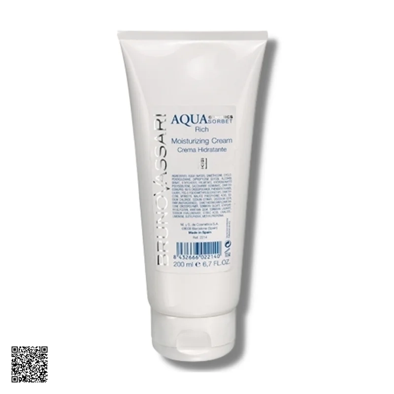Bruno Vassari Aqua Genomics Sorbet Rich - Kem Dưỡng Ẩm Cho Da Khô (200ml)