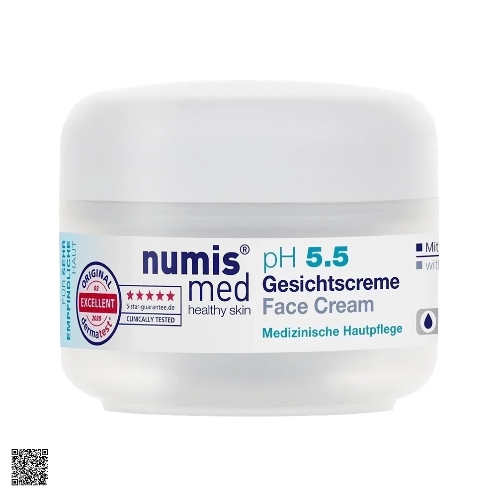Numis Med Face Cream pH 5.5 - Kem Dưỡng Cho Da Mặt Nhạy Cảm