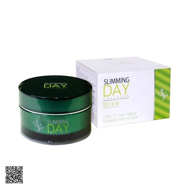 Slimming Day Collagen +Olive Kem Tan Mỡ Bụng Thế Hệ Mới