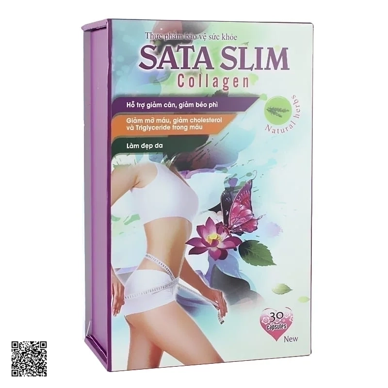 SATA Slim Collagen Viên Uống Giảm Cân Và Làm đẹp Da
