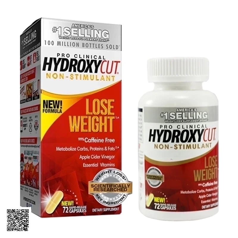 Viên Uống Giảm Cân Đốt Mỡ Hydroxycut Pro Clinical 99% Caffein Free