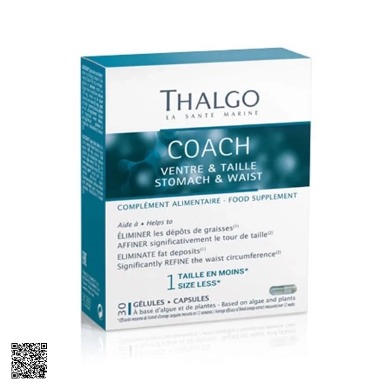 Thalgo Coach Stomach & Waist Viên Uống Hỗ Trỡ Giảm Mỡ Bụng