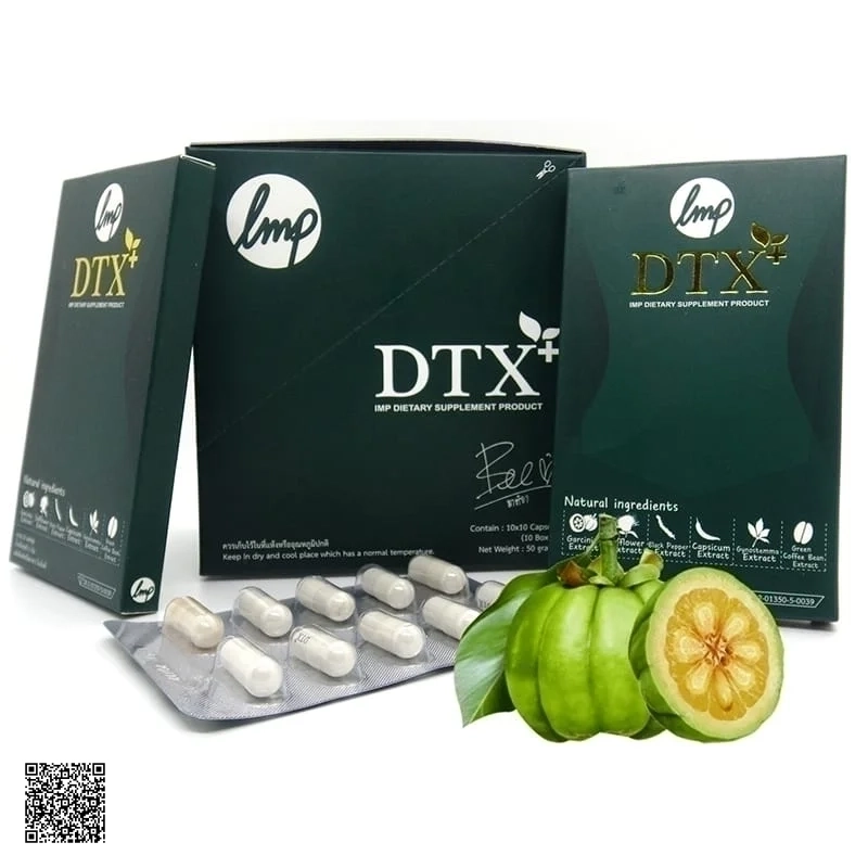 DTX+ (Dtoxi Plus) IMP Supplement Product Viên Uống Thanh Lọc, Hỗ Trợ Giảm Cân Thái Lan