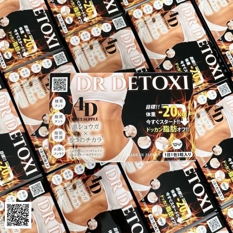 Dr Detoxi 4D - Viên Uống Hỗ Trợ Giảm Cân Thải Độc Nhật Bản