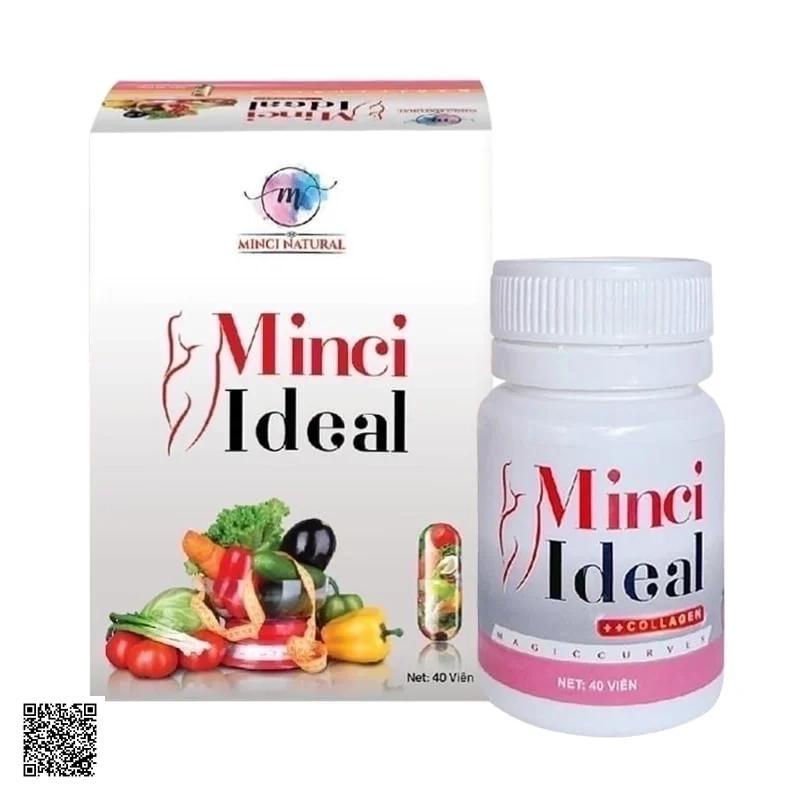 Minci Ideal + Collagen Viên Uống Thảo Mộc Hỗ Trợ  Giảm Cân