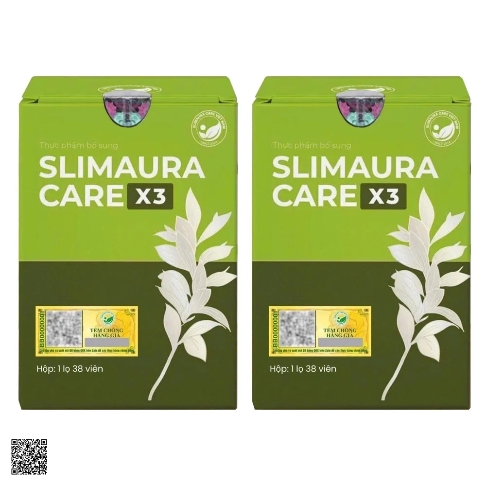 Slimaura Care X3 Combo 2 Hộp Viên Uống Hỗ Trợ Kiểm Soát Cân Nặng