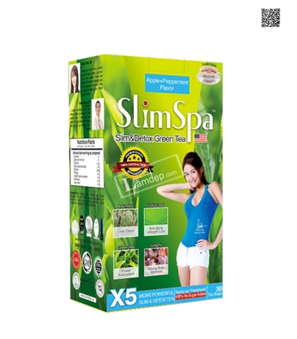 Trà Giảm Cân Thanh Lọc Cơ Thể Hương Lài SlimSpa - Slim & Detox Tea (30 Túi Lọc)