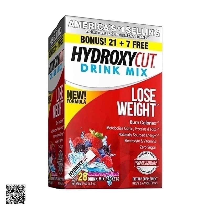 Bột Giảm Cân Đốt Mỡ Hương Trái Cây Hydroxycut Drink Mix 28 Gói