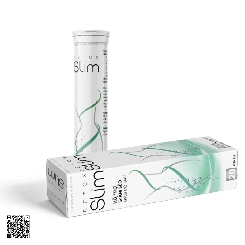 Viên Sủi Giảm Cân Detox Slim - Hỗ Trợ Giảm Béo Giảm Mỡ Máu