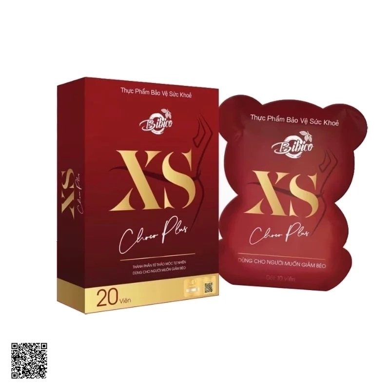 Kẹo Chocolate Hỗ Trợ Giảm Cân Bibico XS Choco Plus Túi 20 Viên