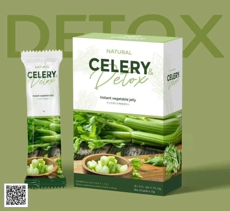Natural Celery Detox - Thạch Cần Tây Hỗ Trợ Giảm Cân Nhật Bản