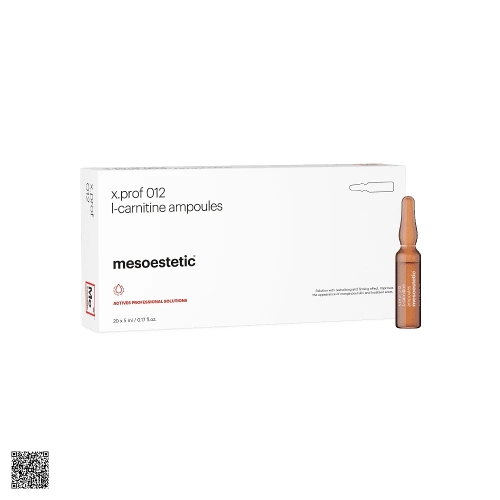 Mesoestetic X.Prof 012 L-Carnitine Anti-Cellulite Ampoules Dung Dịch Hỗ Trợ Giảm Mỡ, Giảm Lượng Đường Cơ Thể