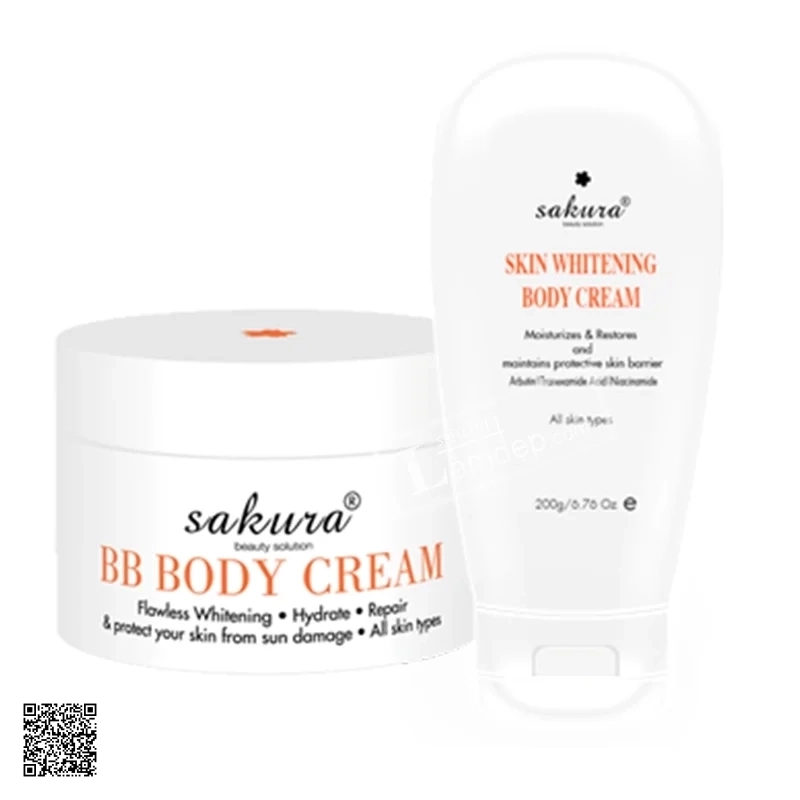 Bộ Kem Dưỡng Trắng Da Toàn Thân Sakura Body Whitening Cream