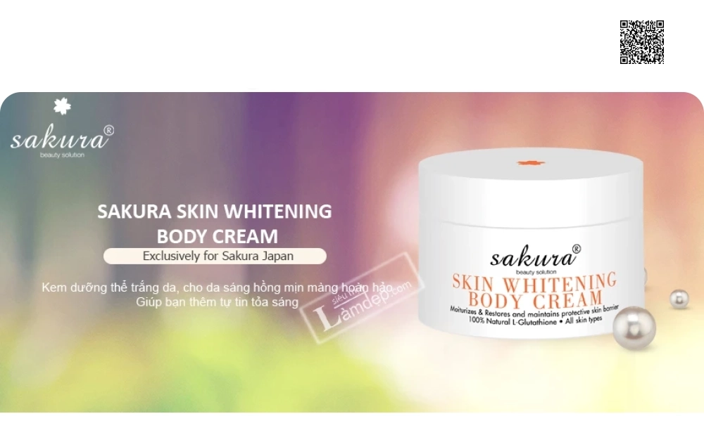 Bộ Sản Phẩm Làm Trắng Da Body Sakura Cao Cấp Tiêu Chuẩn Nhật Bản