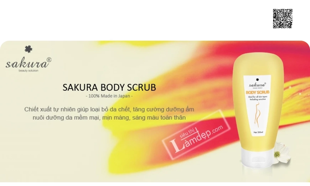 Bộ Sản Phẩm Làm Trắng Da Toàn Thân Cao Cấp Sakura Của Nhật Bản
