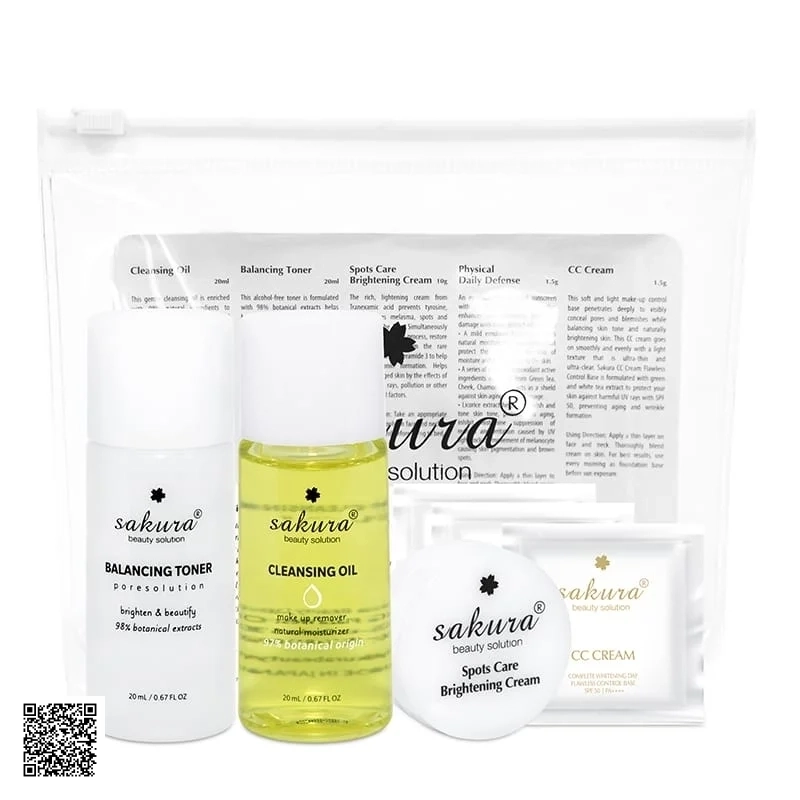 Bộ Chăm Sóc Da Cơ Bản SAKURA TRAVEL KIT Cao Cấp Nhật Bản