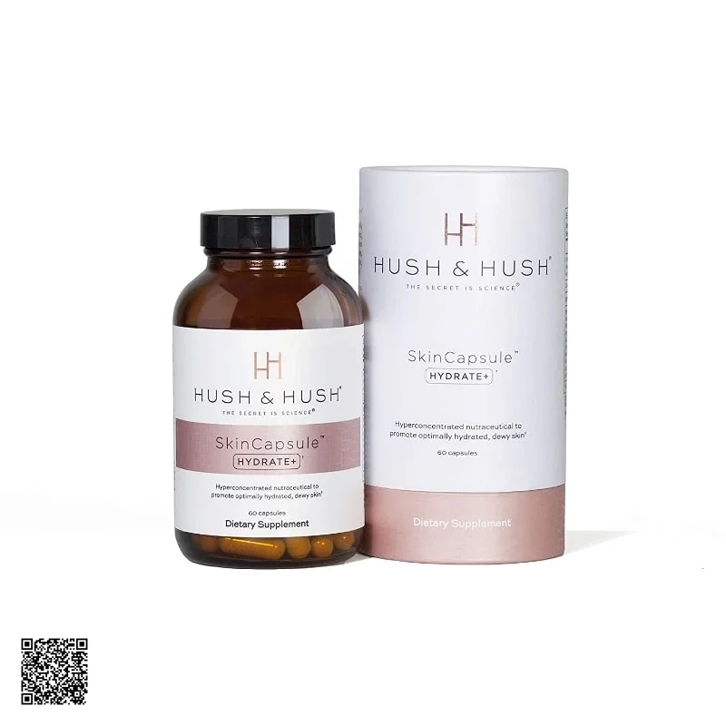 Hush & Hush Skin Capsule Hydrate+ Viên Uống Cấp Ẩm Căng Mọng Da Từ Mỹ