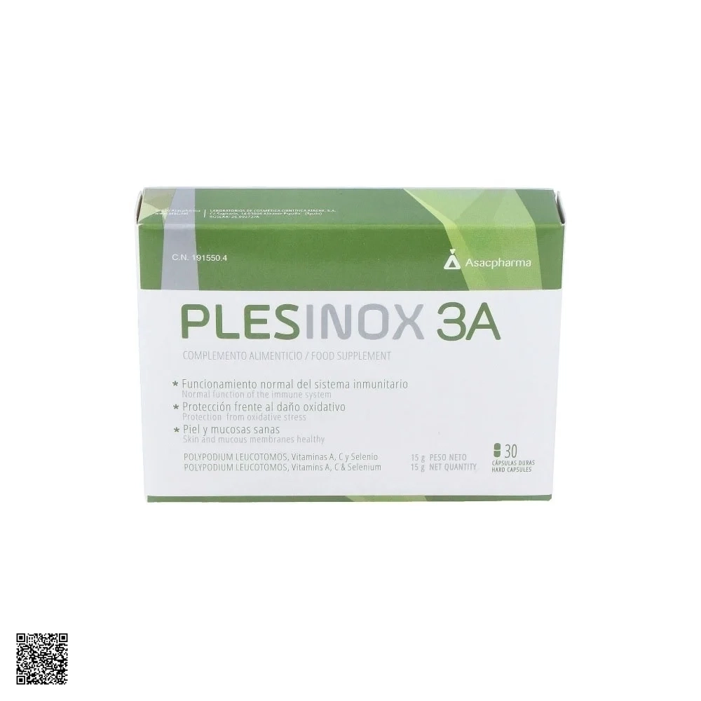Atache Plesinox 3A Capsulas Viên Uống Tăng Cường Hệ Miễn Dịch (30 Viên)