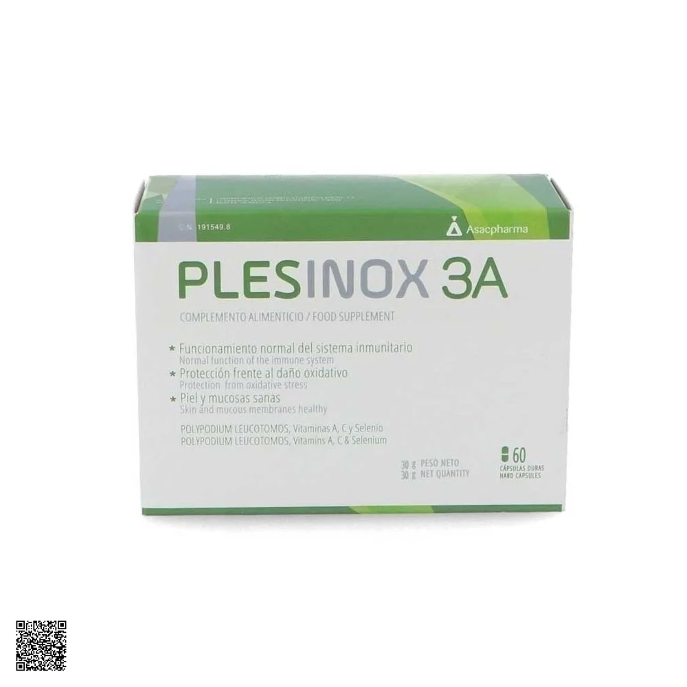 Atache Plesinox 3A Capsulas Viên Uống Tăng Cường Hệ Miễn Dịch (60 Viên)
