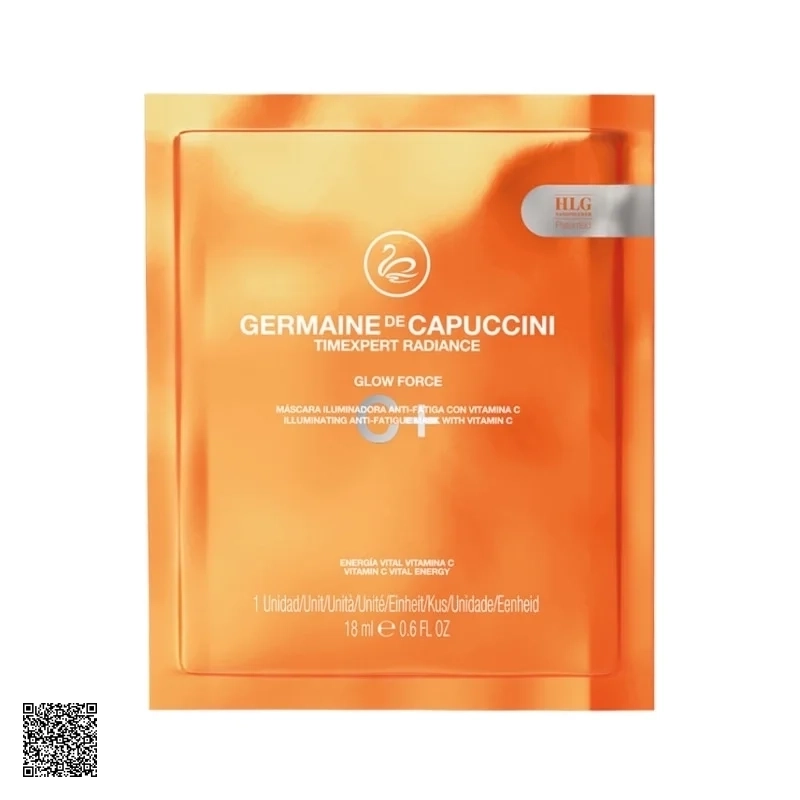 Timexpert C+ Radiance Glow Force Germaine De Capuccini - Mặt Nạ Trắng Da Vitamin C Cô Đặc (10 Miếng/ Hộp)