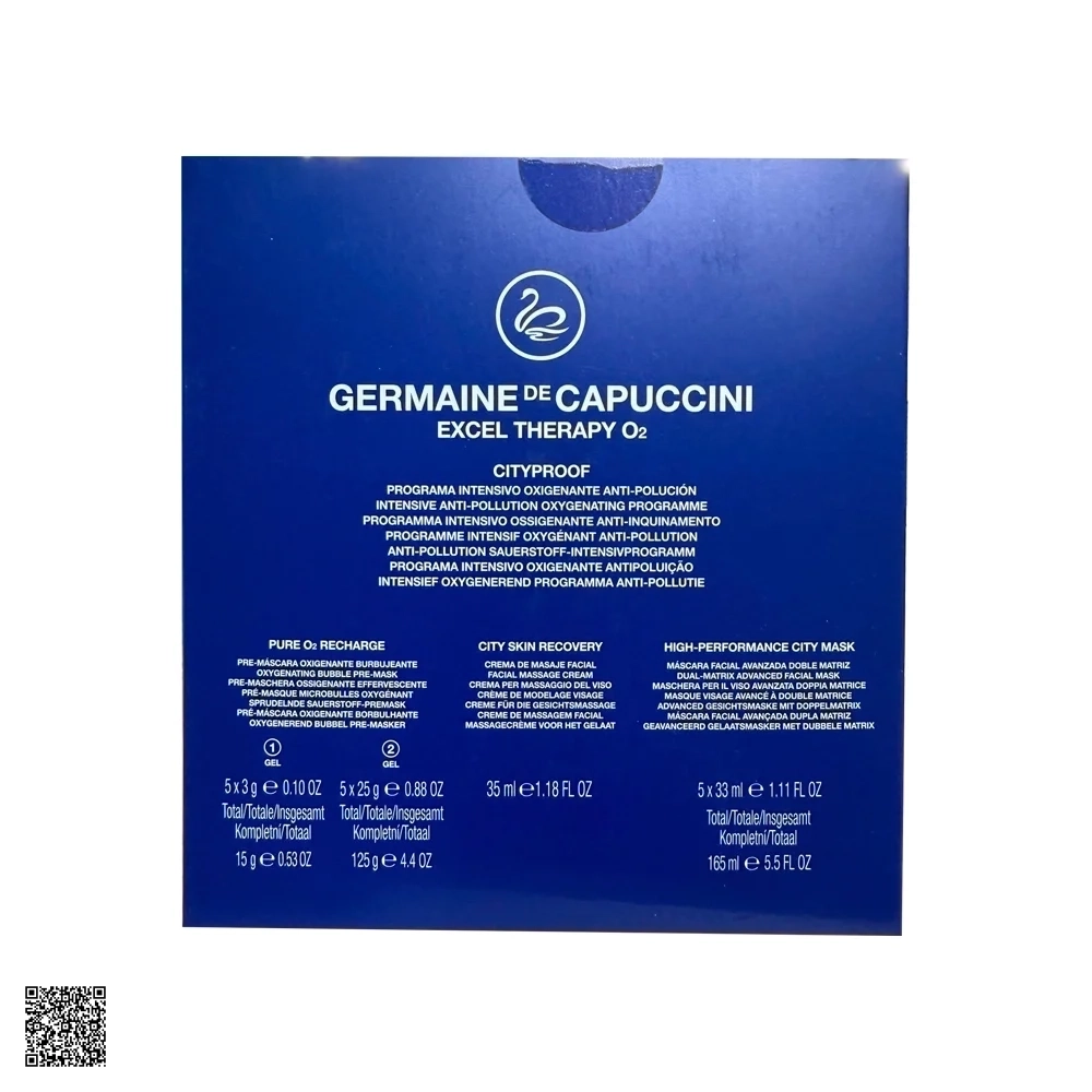 Excel Therapy O2 Cityproof Germaine De Capuccini - Liệu Trình Oxy Tươi Giúp Làn Da Khoẻ Mạnh