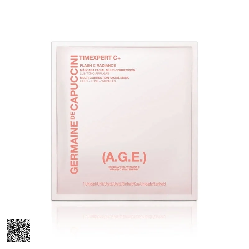 Mặt Nạ Trắng Da Vitamin C Cô Đặc Timexpert C+ AGE Flash C Radiance-15 Units Mask Germaine De Capuccini