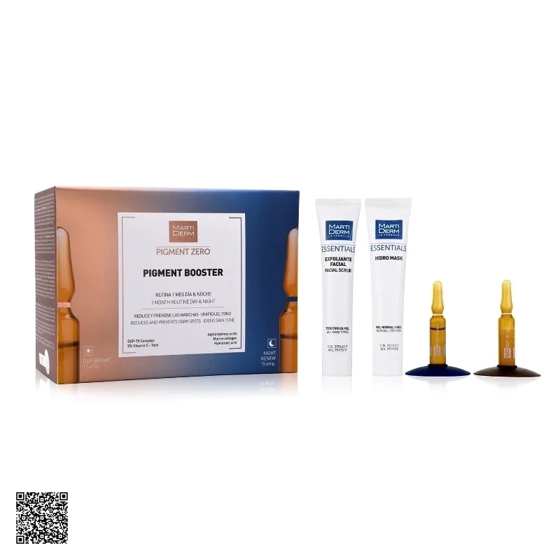 Bộ Sản Phẩm Làm Sáng Mờ Đốm Sắc Tố Ngày Đêm MartiDerm Pigment Zero Pigment Booster