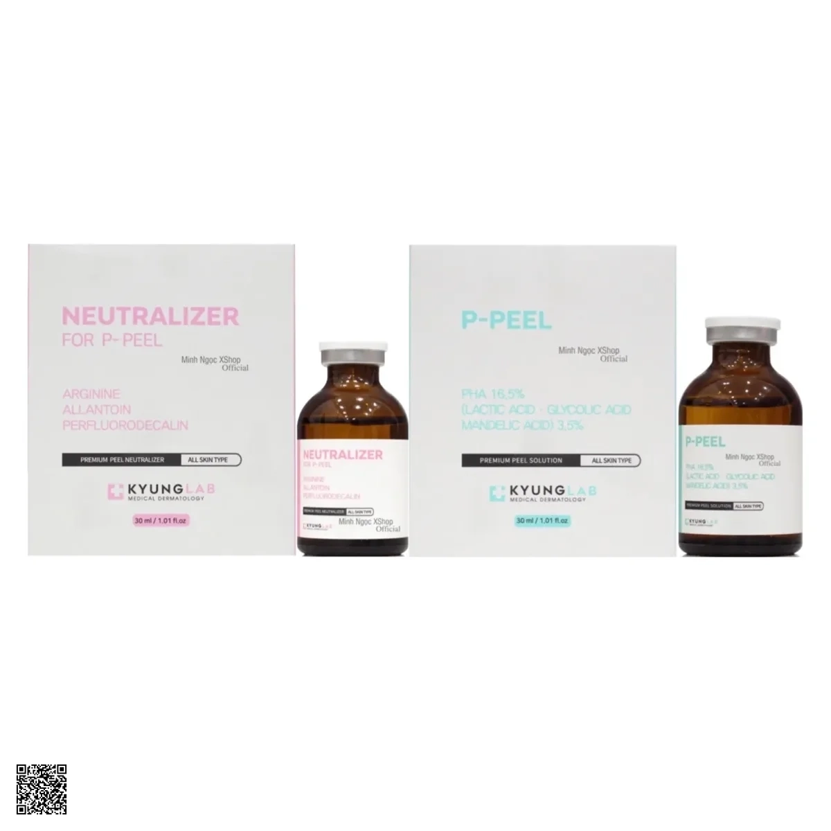 Kyung Lab P-Peel + Neutralizer - Bộ Đôi Thay Da Sinh Học
