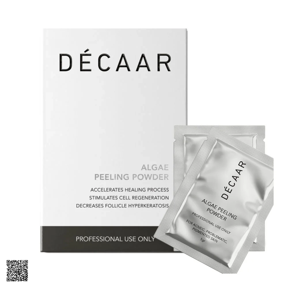 Décaar Algae Peeling Powder - Bột Peel Vi Tảo Cho Da Mụn, Nám, Tàn Nhang (15 Gói x 5gr)